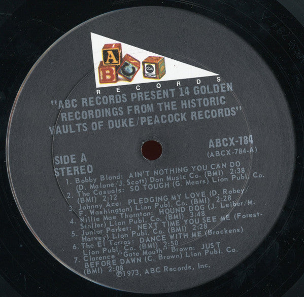 Various Artists - 14 Golden Recordings From The Historic Vaults Of Duke/Peacock Records Vinyl LP (Used)