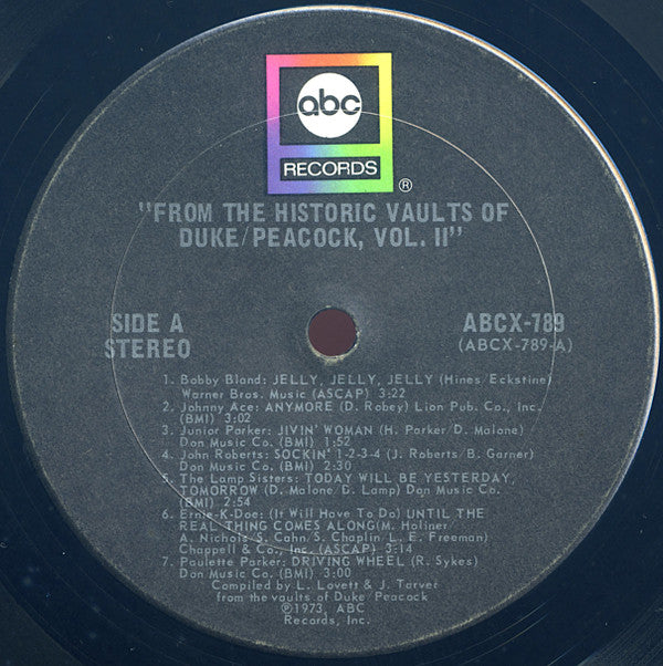 Various Artists - Volume 2 From The Vaults Of Duke/Peacock Vinyl LP (Used)