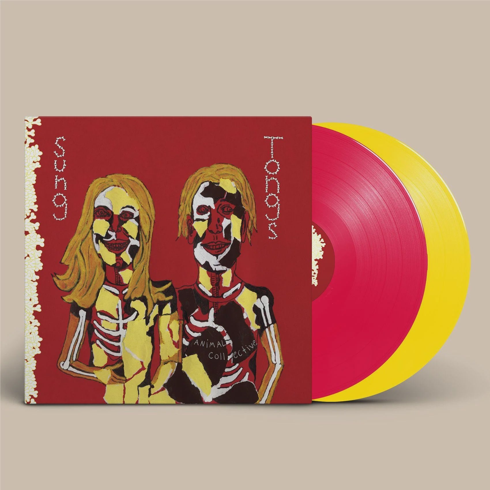Animal Collective - Sung Tongs 20th Anniversary Opaque Canary Yellow/Translucent Ruby Red Vinyl 2LP