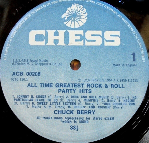 Chuck Berry - All-Time Rock'n'Roll Party Hits Vinyl LP (Used)