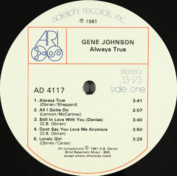 Gene Johnson – Always True Vinyl LP (Used)