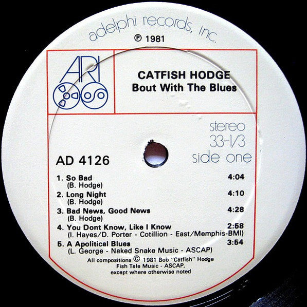 Catfish Hodge - Bout With The Blues Vinyl LP (Used)