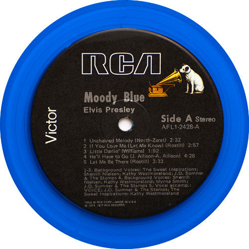 Elvis Presley - Moody Blue Blue Translucent Coloured Vinyl LP (Used)