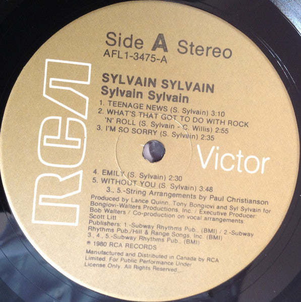 Sylvain Sylvain - Sylvain Sylvain Vinyl LP (Used)