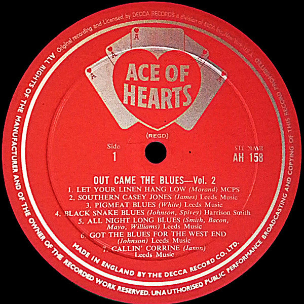 Various Artists - Out Came The Blues Vol. 2 Vinyl LP (Used)