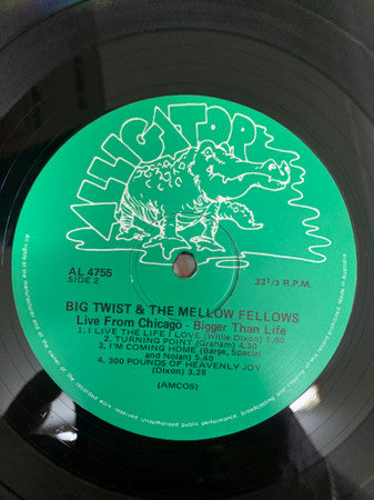 Big Twist And Mellow Fellows - Live From Chicago! Bigger Than Life!! Vinyl LP (Used)