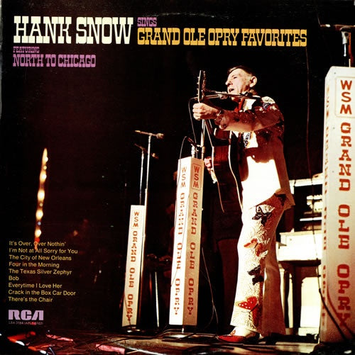 Hank Snow - Hank Snow Sings Grand Ole Opry Favourites Vinyl LP (Used)