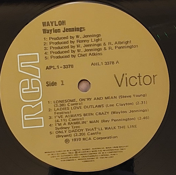 Waylon Jennings - Waylon Greatest Hits Vinyl LP (Used)