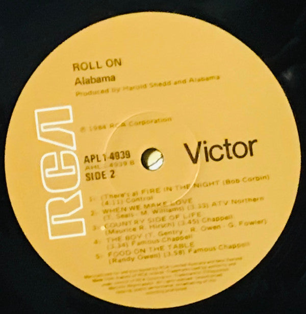 Alabama - Roll On Vinyl LP (Used)
