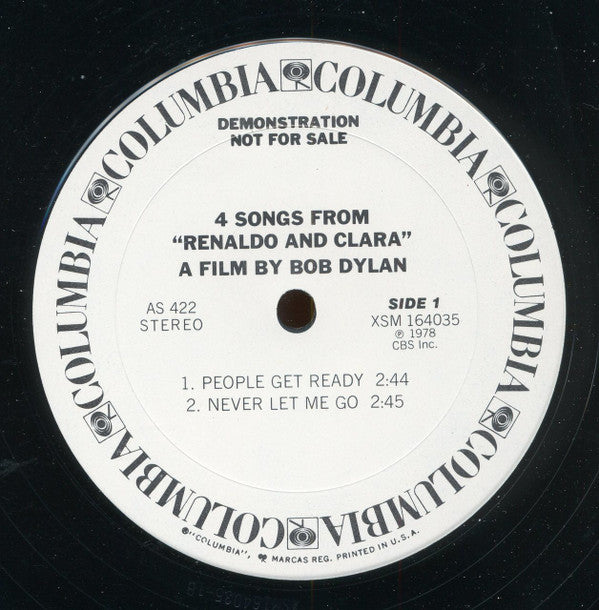 Bob Dylan - 4 Songs From "Renaldo And Clara" A Film By Bob Dylan Vinyl LP (Used)
