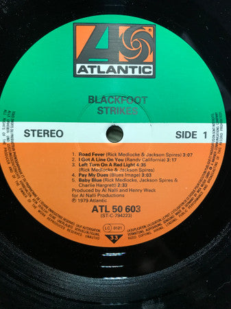 Blackfoot - Strikes Reissue Vinyl LP (Used)