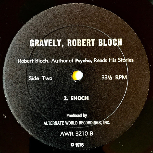 Robert Bloch - Gravely, Robert Bloch Vinyl LP (Used)