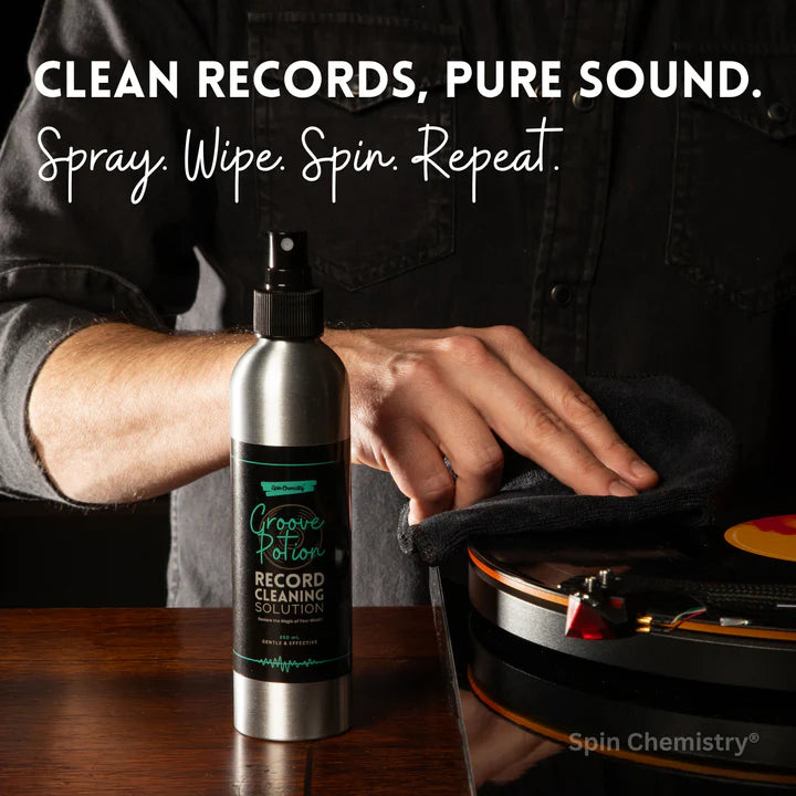 Spin Chemistry - Groove Potion 250mL Vinyl Record Cleaning Fluid + Microfiber Cloth