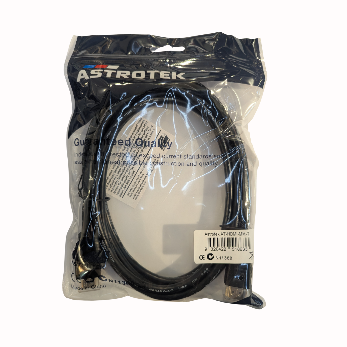 Astrotek - HDMI Cable 3m - V1.4 19pin Male to Male