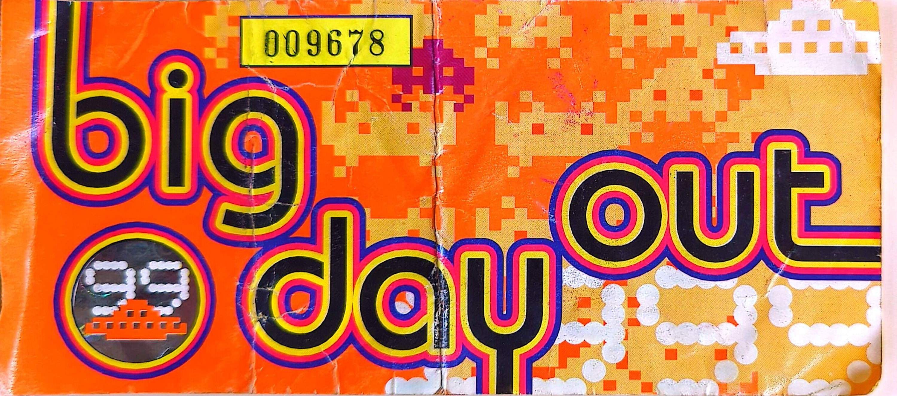 Big Day Out -1999 Original Vintage Concert Ticket GA9678