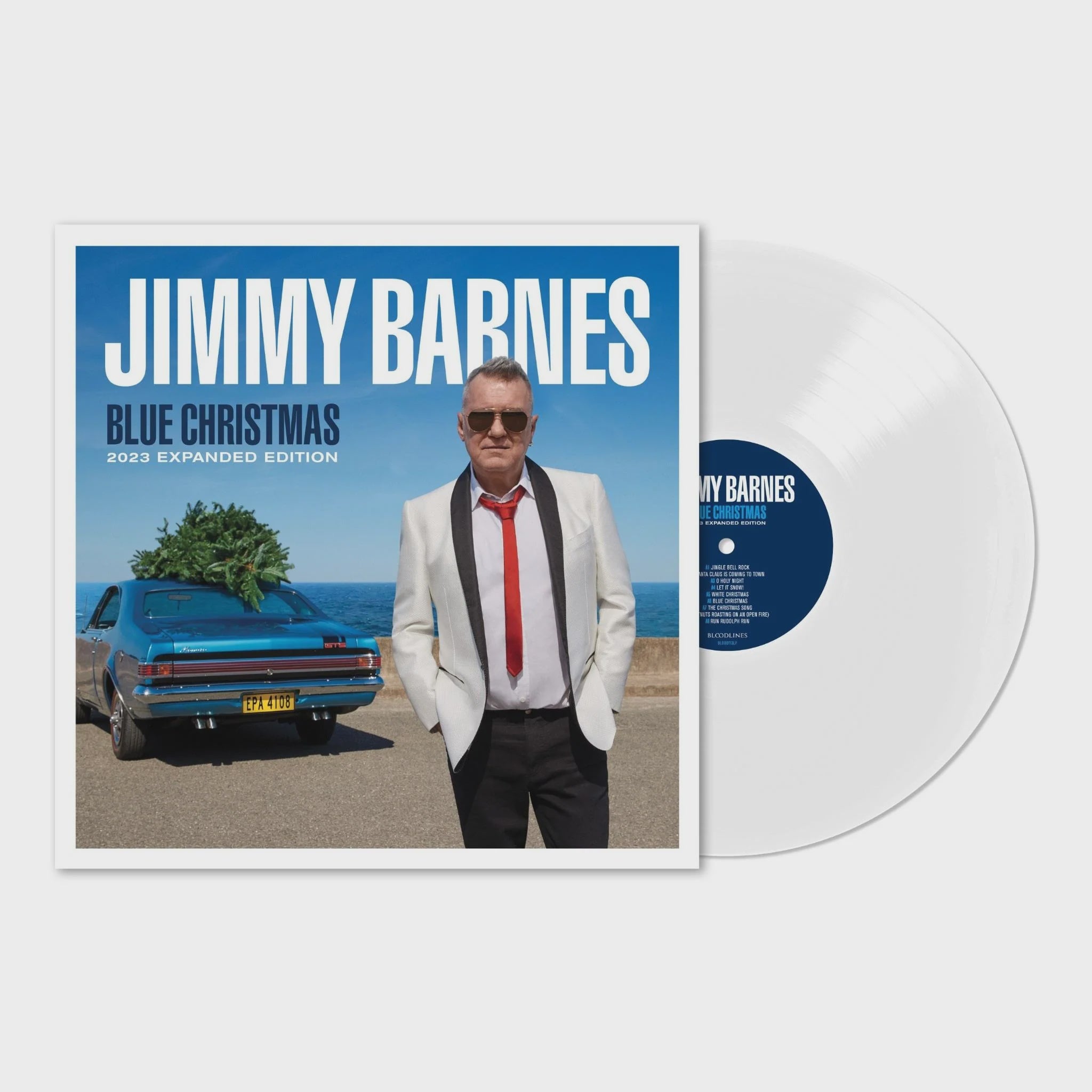 Jimmy Barnes - Blue Christmas Expanded Edition White Coloured Vinyl LP(Signed)