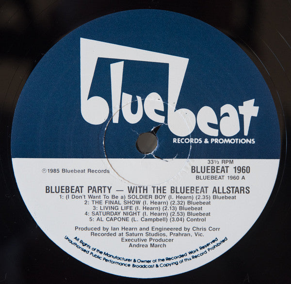Bluebeat Allstars - Bluebeat Party With The Bluebeat Allstars Vinyl LP (Used)