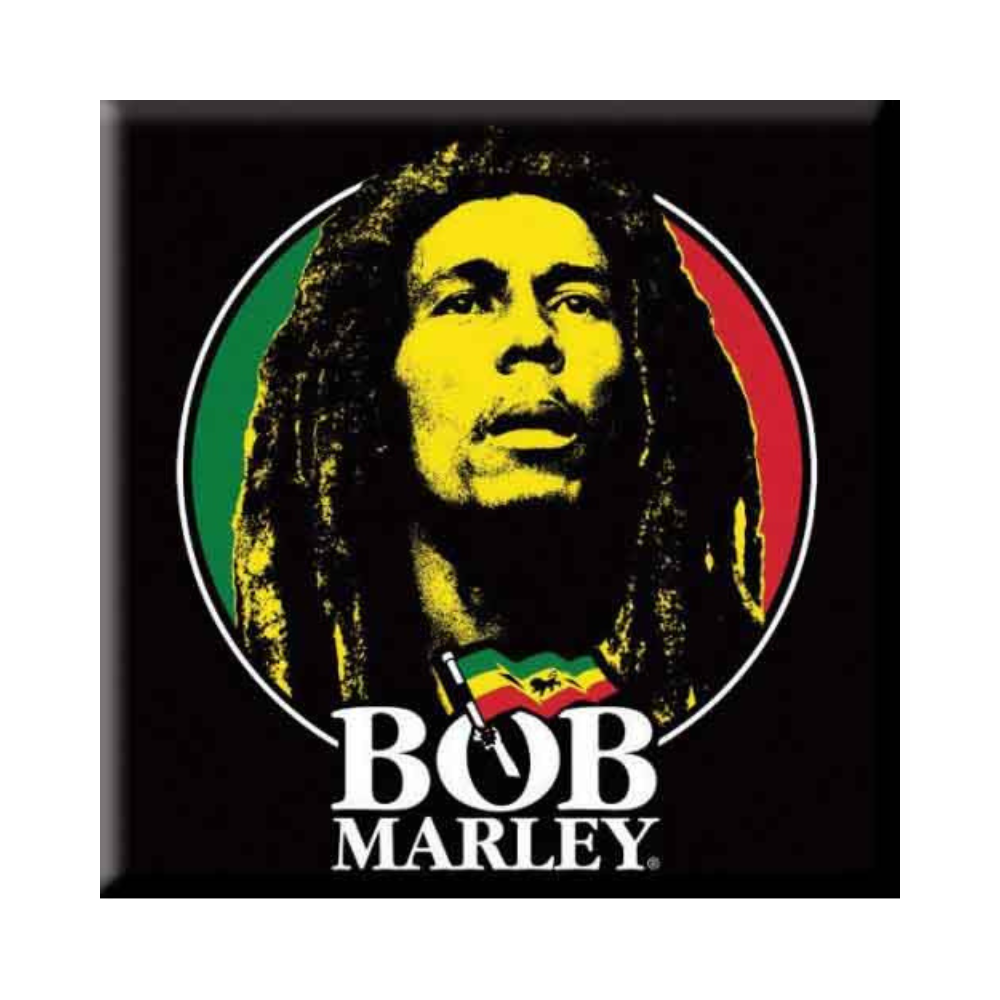 Bob Marley - Logo & Face Magnet