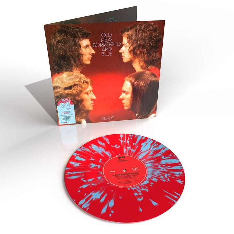 Slade - Old New Borrowed & Blue Red/Blue Splatter Coloured Vinyl LP