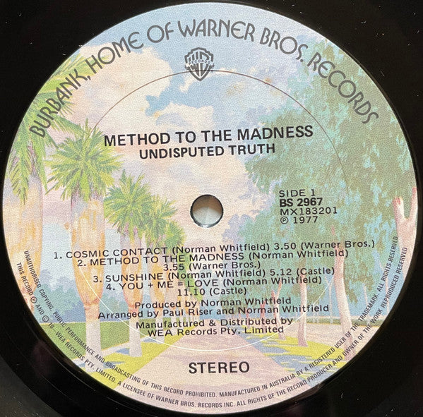 Undisputed Truth - Method To The Madness Vinyl LP (Used)