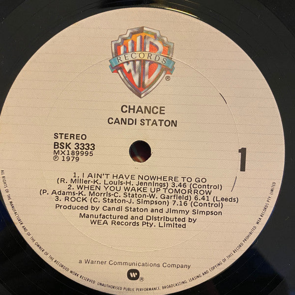 Candi Staton - Chance Vinyl LP (Used)