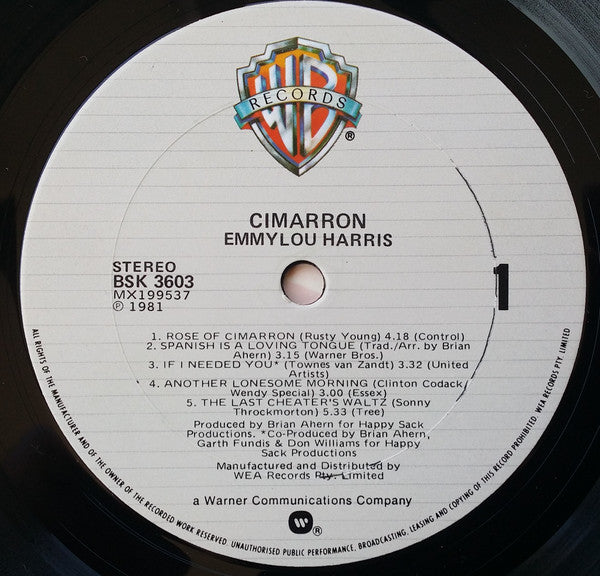 Emmylou Harris - Cimarron Vinyl LP (Used)