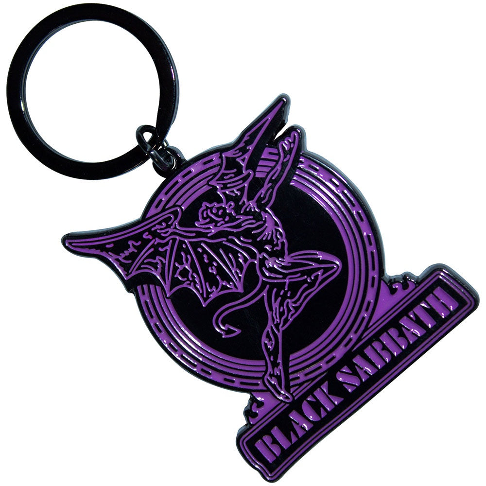 Black Sabbath - Purple & Logo Keychain