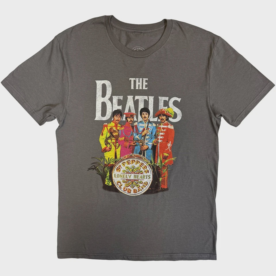 Beatles - Sgt Pepper Grey Unisex T-Shirt