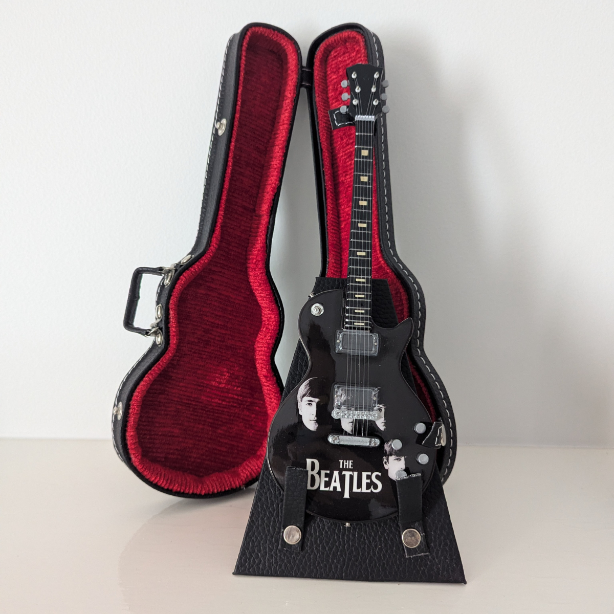 Beatles - Miniature Guitar with Stand & Case