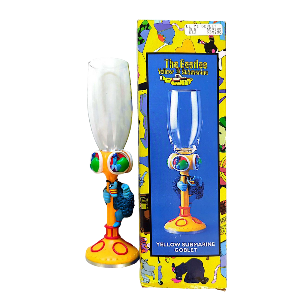 Beatles - 1999 Subafilms Yellow Submarine Goblet / Champagne Flute