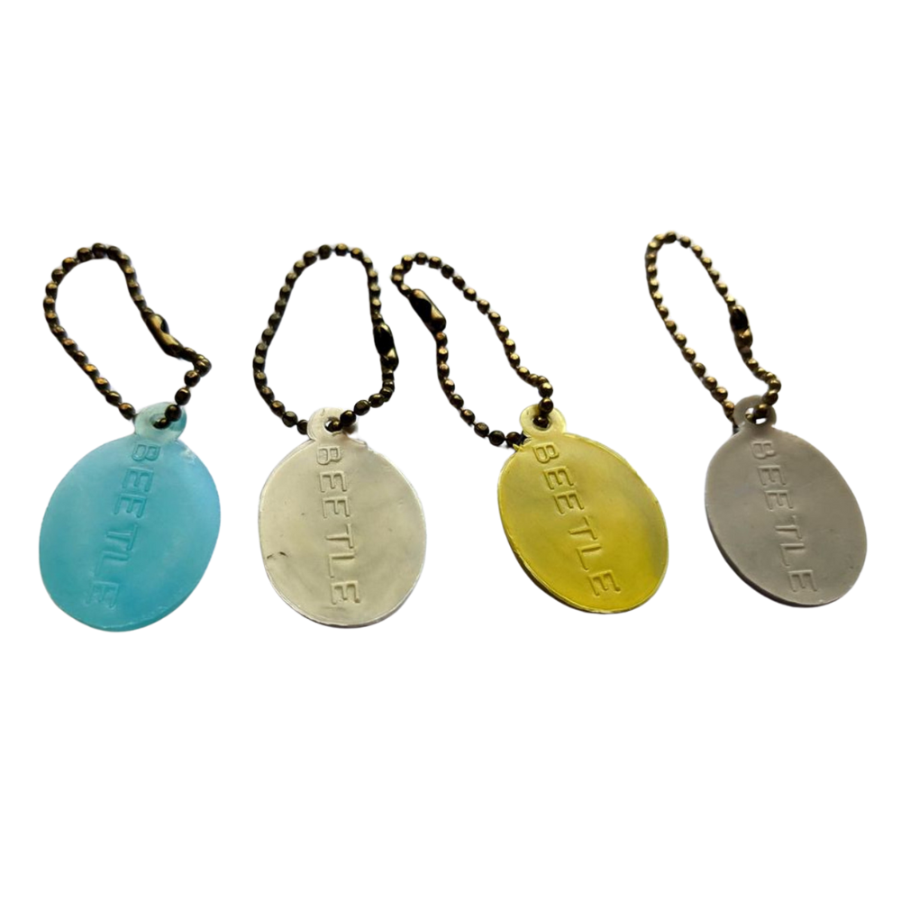 Beatles - Original 1960s USA 4 x Collectable Coloured Oval Gumball Charms