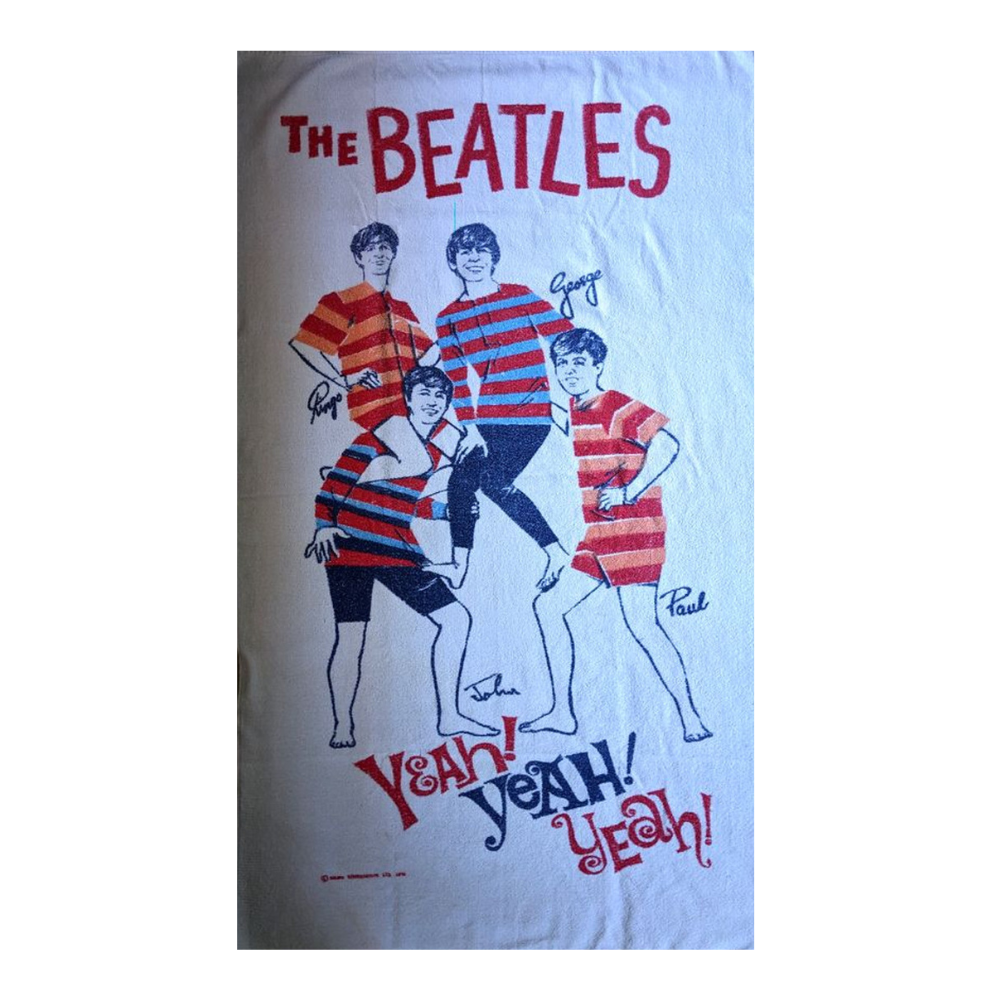 Beatles - Original 1960s Yeah Yeah Yeah Cannon Beach Towel