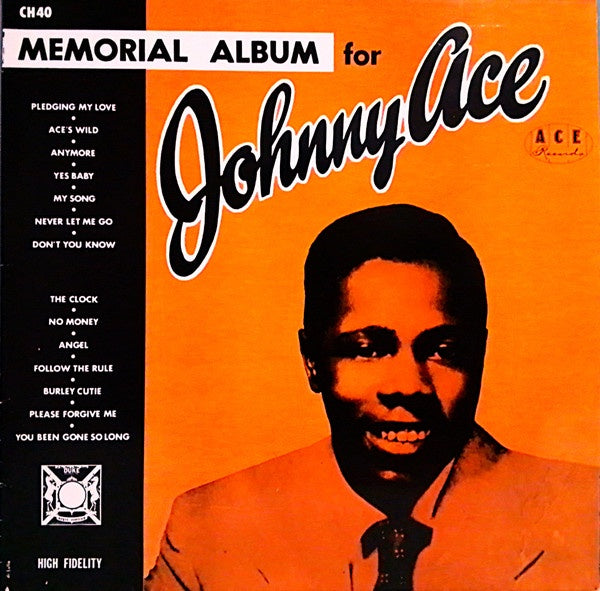 Johnny Ace - Memorial Album For Johnny Ace Reissue Vinyl LP (Used)