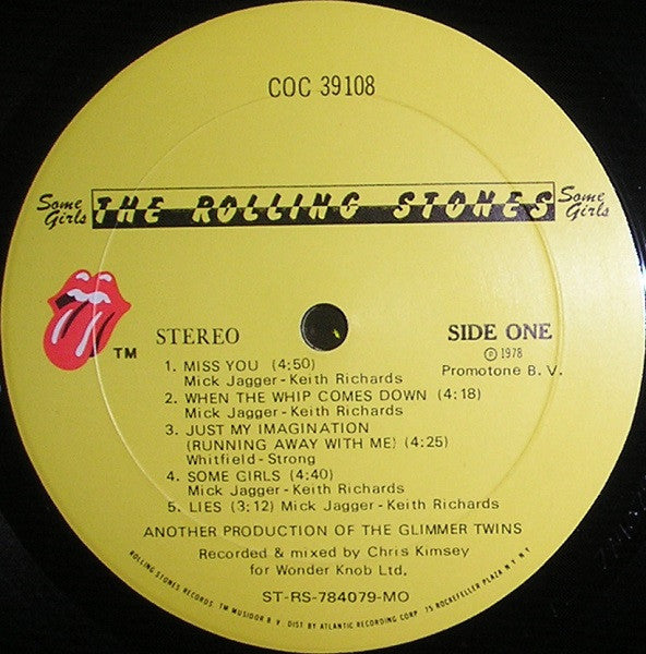 Rolling Stones - Some Girls 1978 Uncensored Vinyl LP (Used)