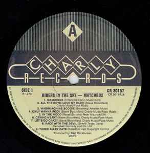 Matchbox - Riders In The Sky Reissue Vinyl LP (Used)