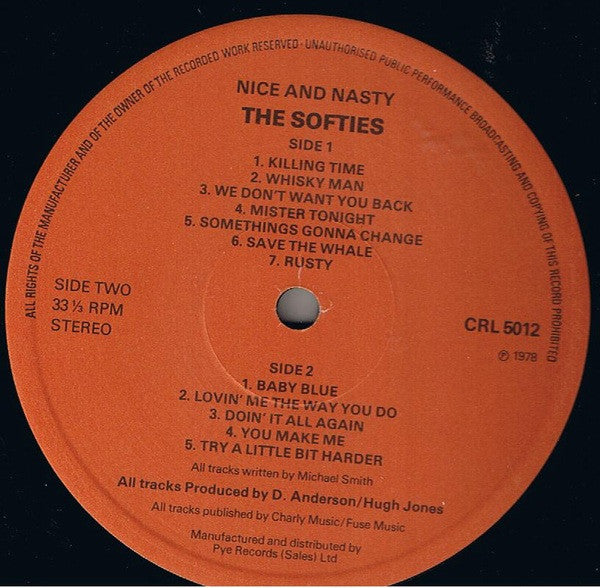 Softies – Nice & Nasty Vinyl LP (Used)