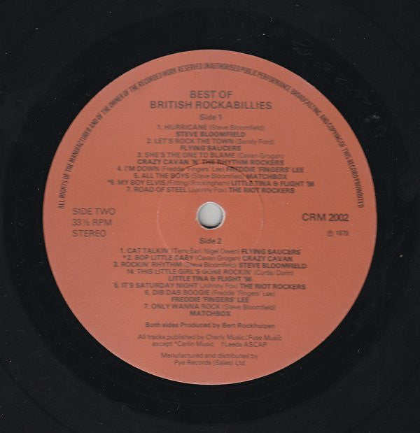 Various Artists - Best Of British Rockabillies Vinyl LP (Used)