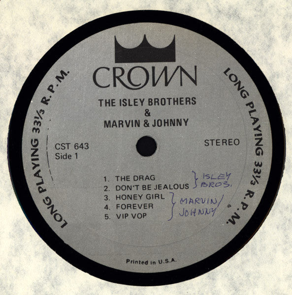 Isley Brothers & Marvin & Johnny - The Isley Brothers And Marvin & Johnny Vinyl LP (Used)