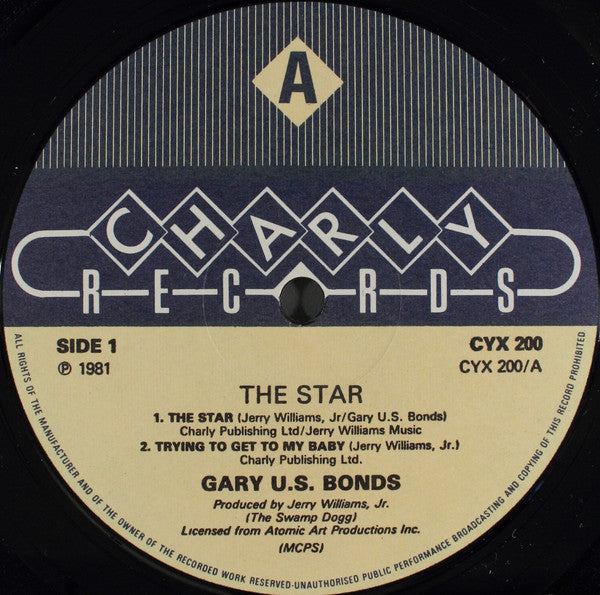 Gary U.S. Bonds - The Star 10" Vinyl Single (Used)