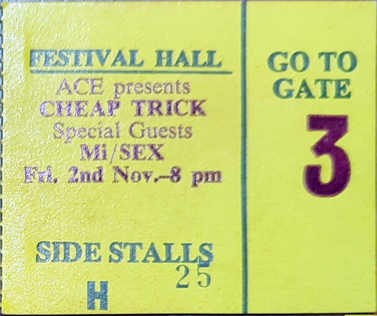 Cheap Trick - 1979 Original Vintage Concert Ticket Seat #H25