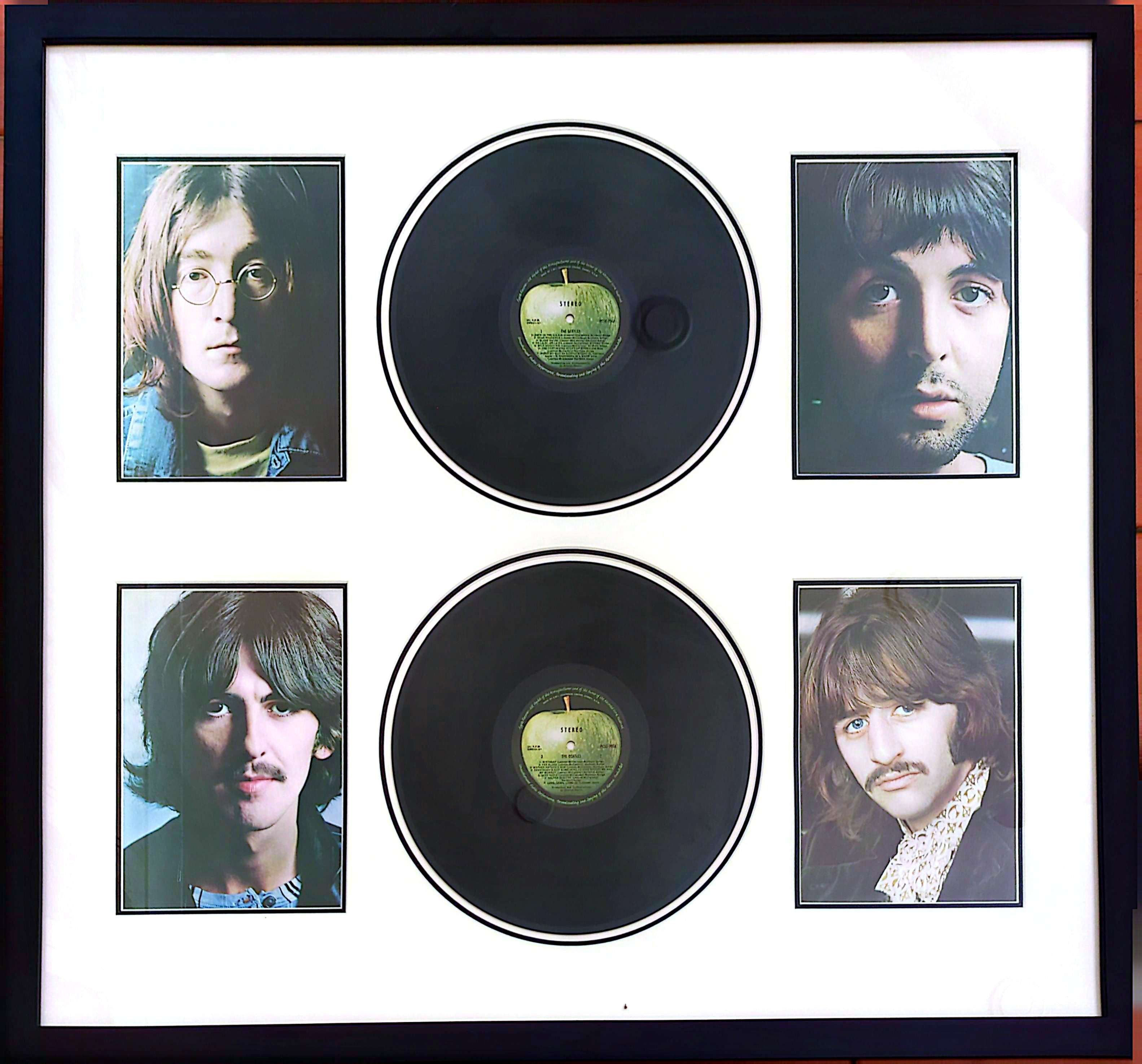 Beatles - White Album Large 93 x 85cm Framed Vinyl Artwork