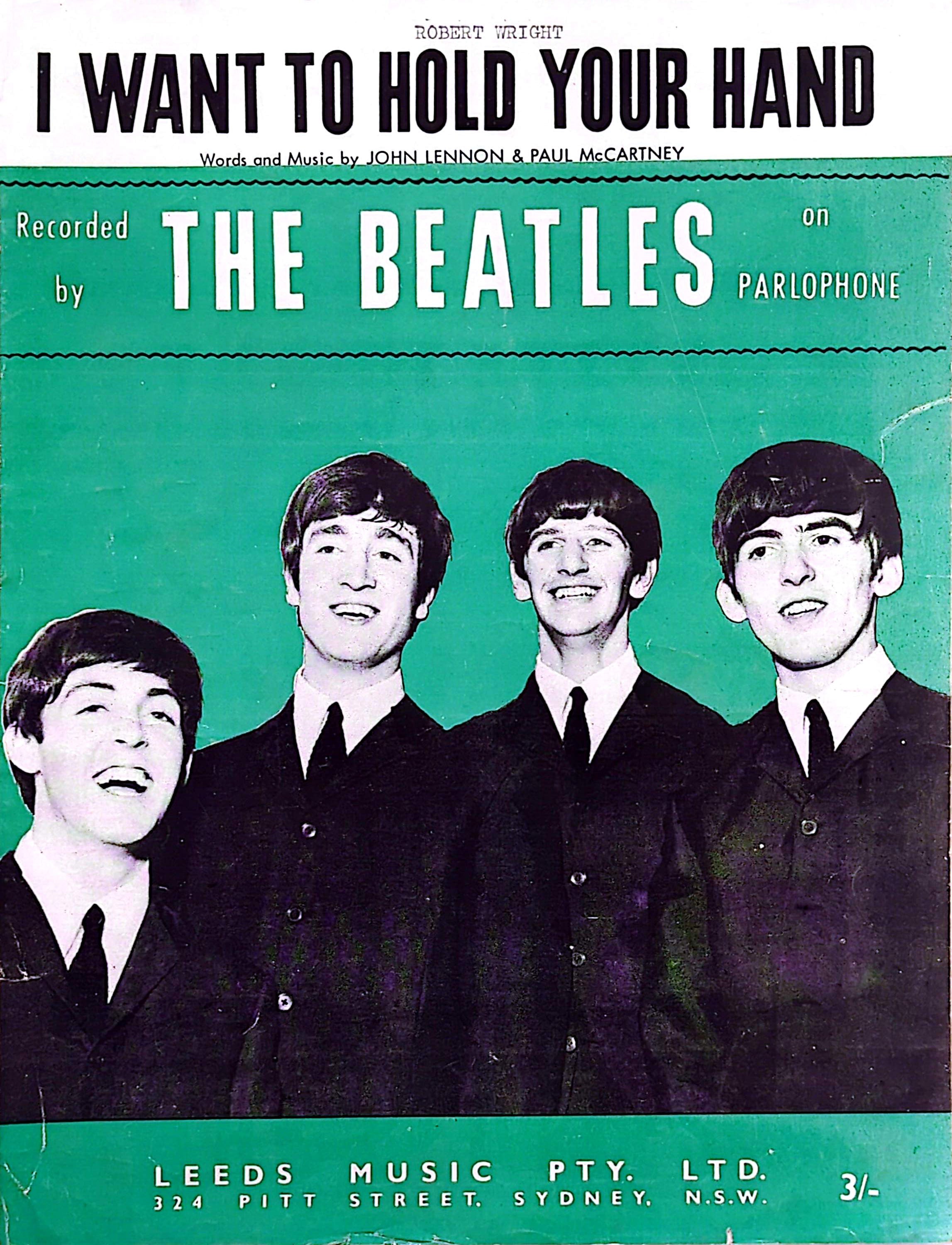 Beatles - I Want To Hold Your Hand 1963 Vintage Sheet Music