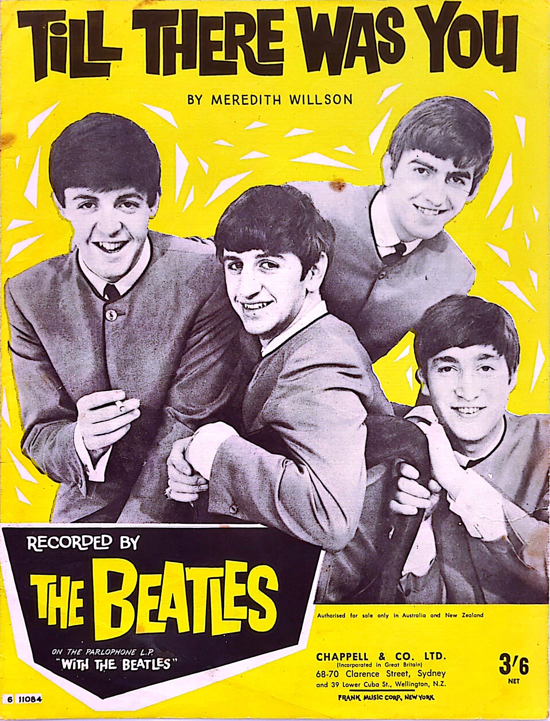Beatles - Till There Was You Vintage Sheet Music