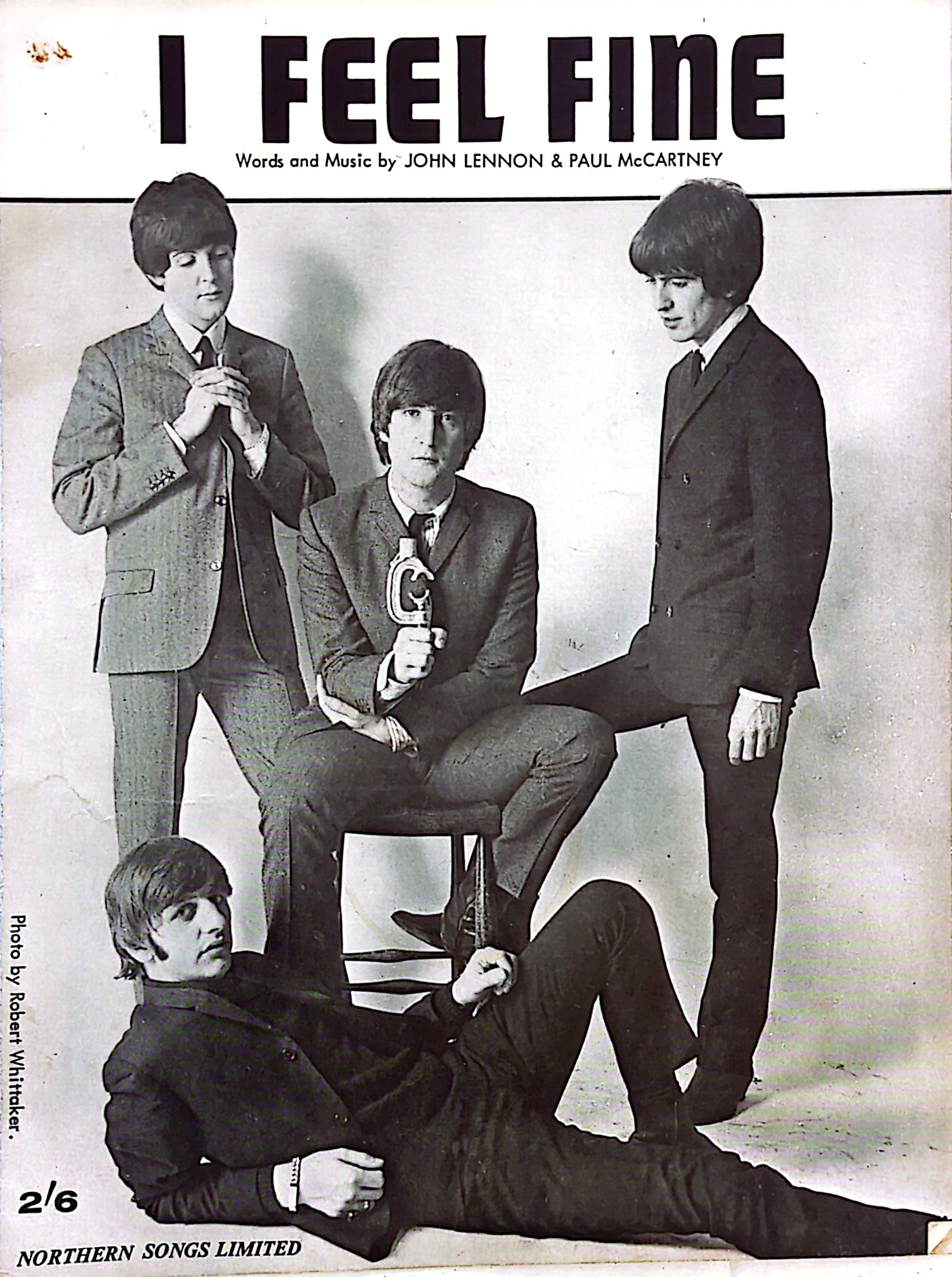 Beatles - I Feel Fine 1964 UK Vintage Sheet Music