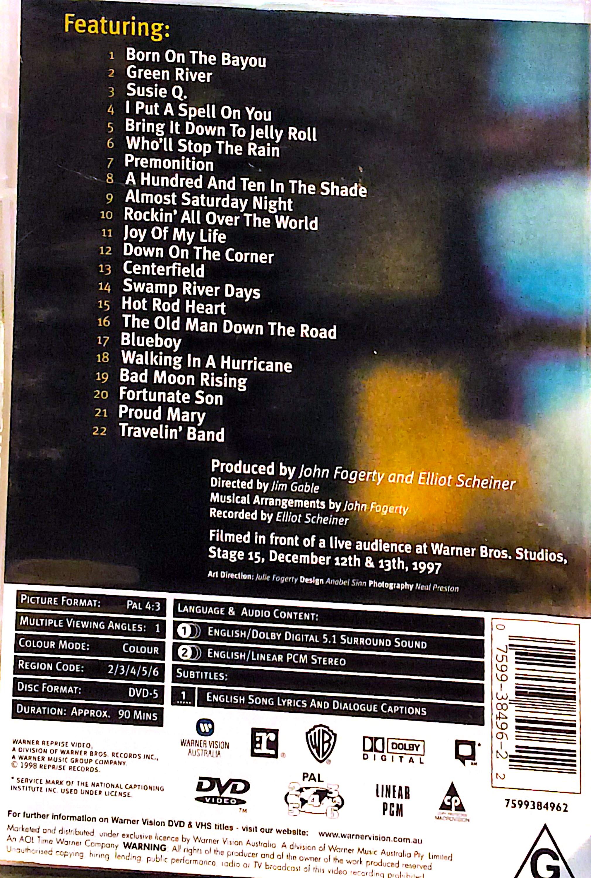 John Fogerty - Premonition DVD