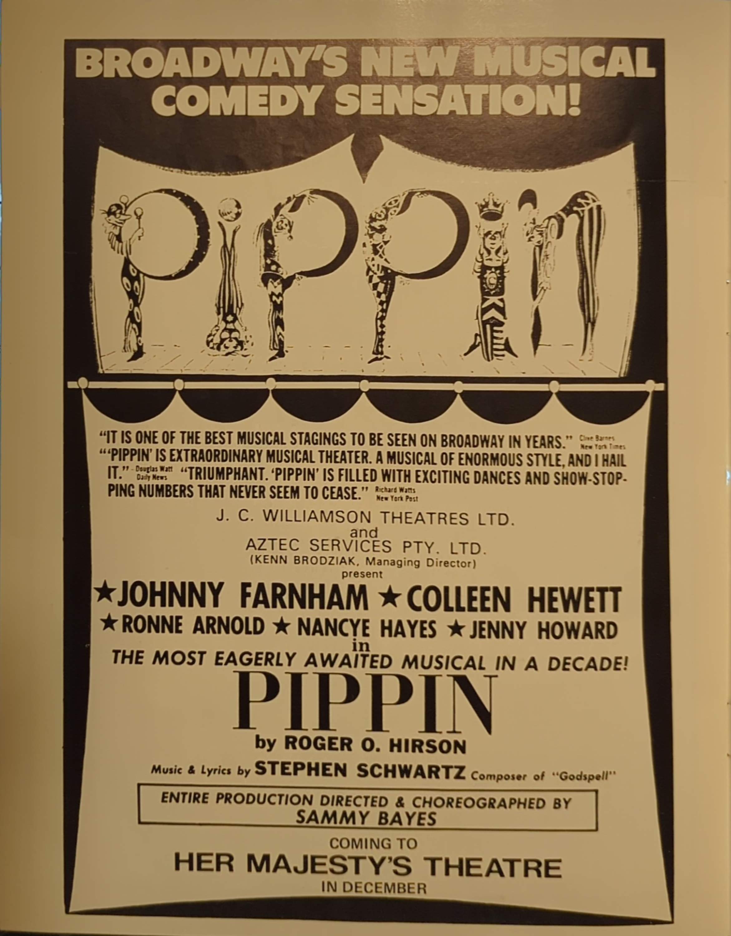 Leslie Phillips - The Man Most Likely To, Brisbane Australia 1974 Original Concert Tour Program