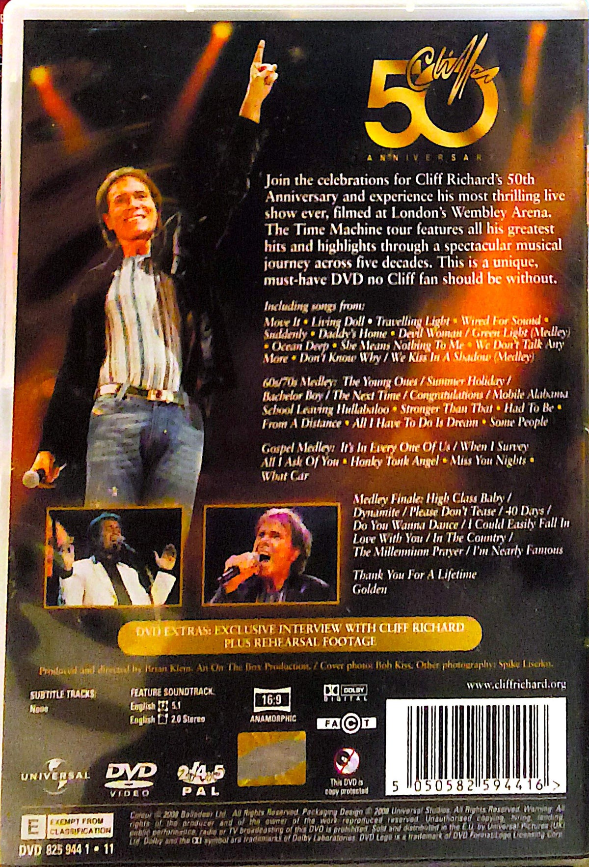 Cliff Richard - Time Machine Tour DVD