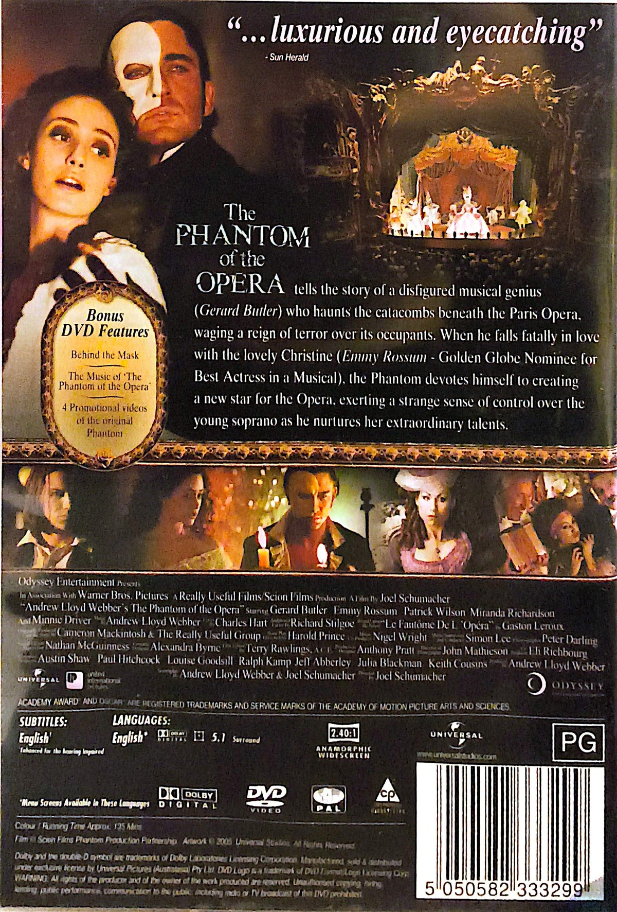 Phantom Of The Opera DVD