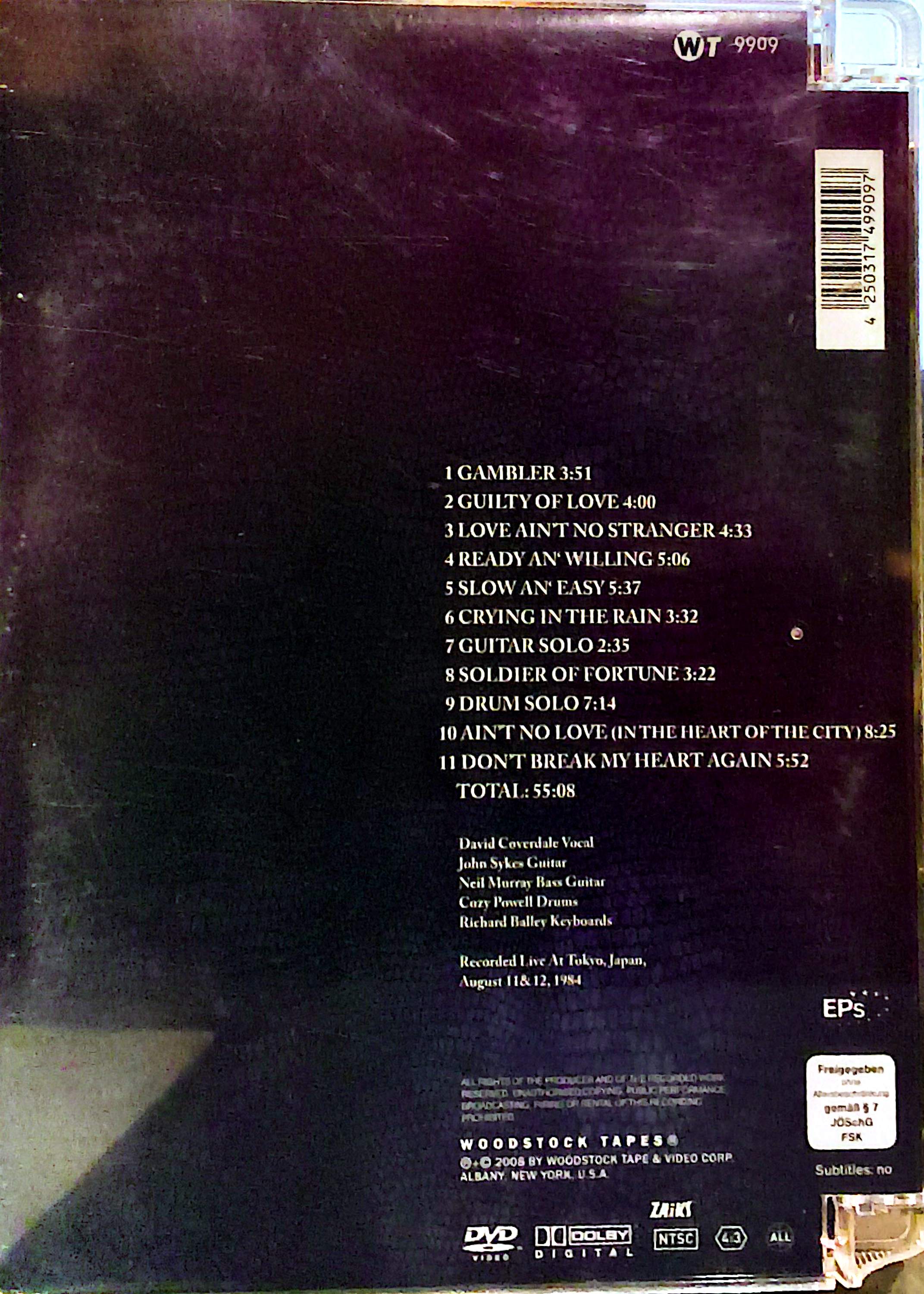 Whitesnake - Live at Seibu, Tokyo DVD
