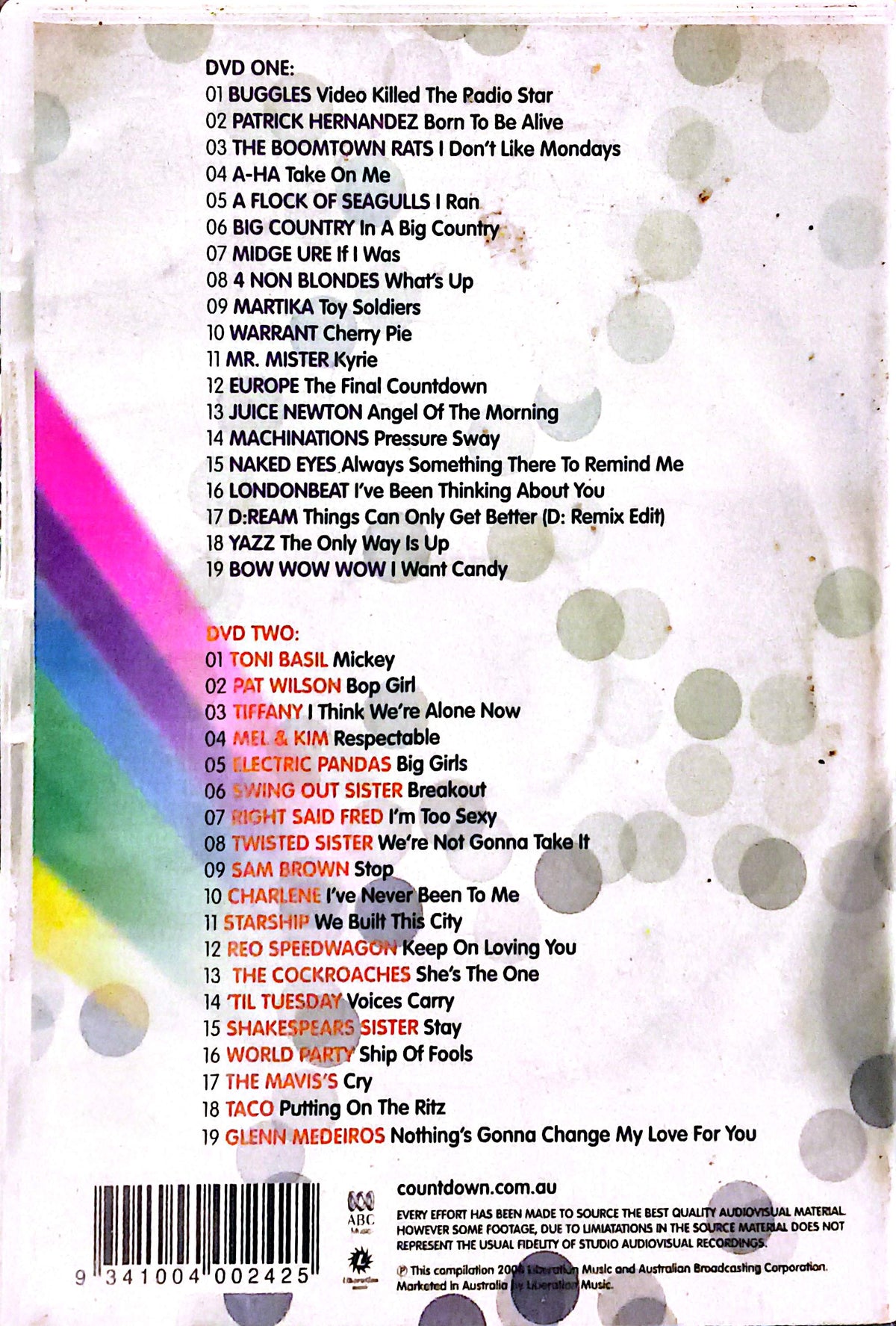 Various Artists - One Hit Wonders 2 2DVD